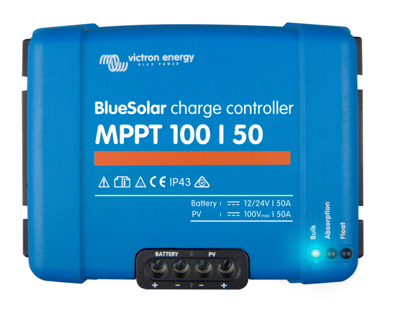 Victron BlueSolar Charge Controller - 12/24v 50A - MPPT - 100/50 (SCC010050200)